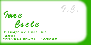 imre csele business card